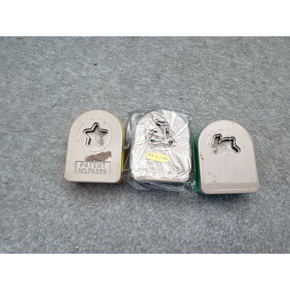 Set of 3 Scrapbooking Paper Punches - Star Teddy Bear & Bunny Shapes - Picture 2 of 2